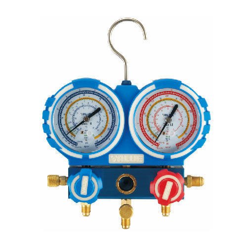 Buy Value VMG-2-R410A-B-02 Double Manifold Gauge With Hose Set Hi-Low ...